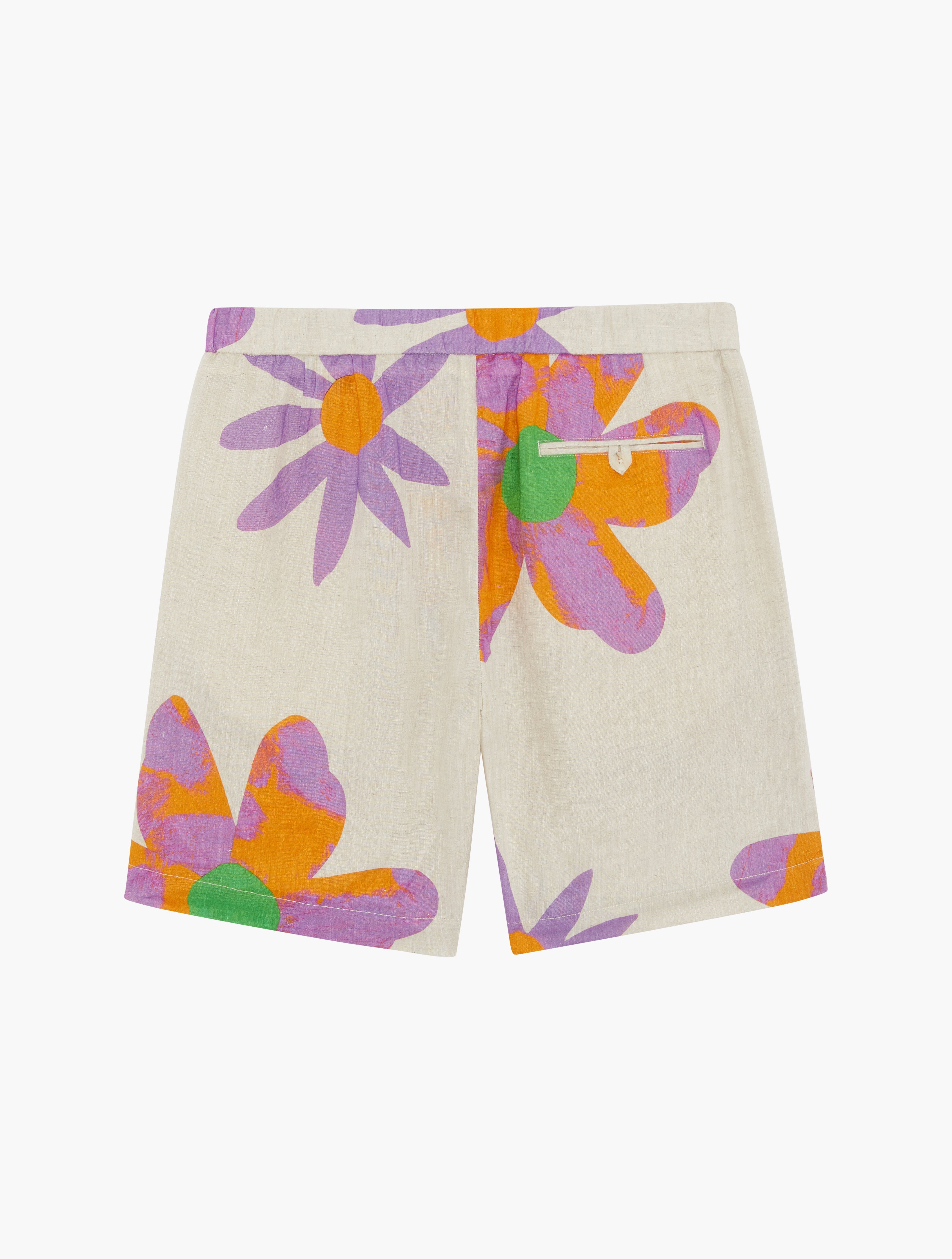 FLORAL FELIPE LINEN SHORTS