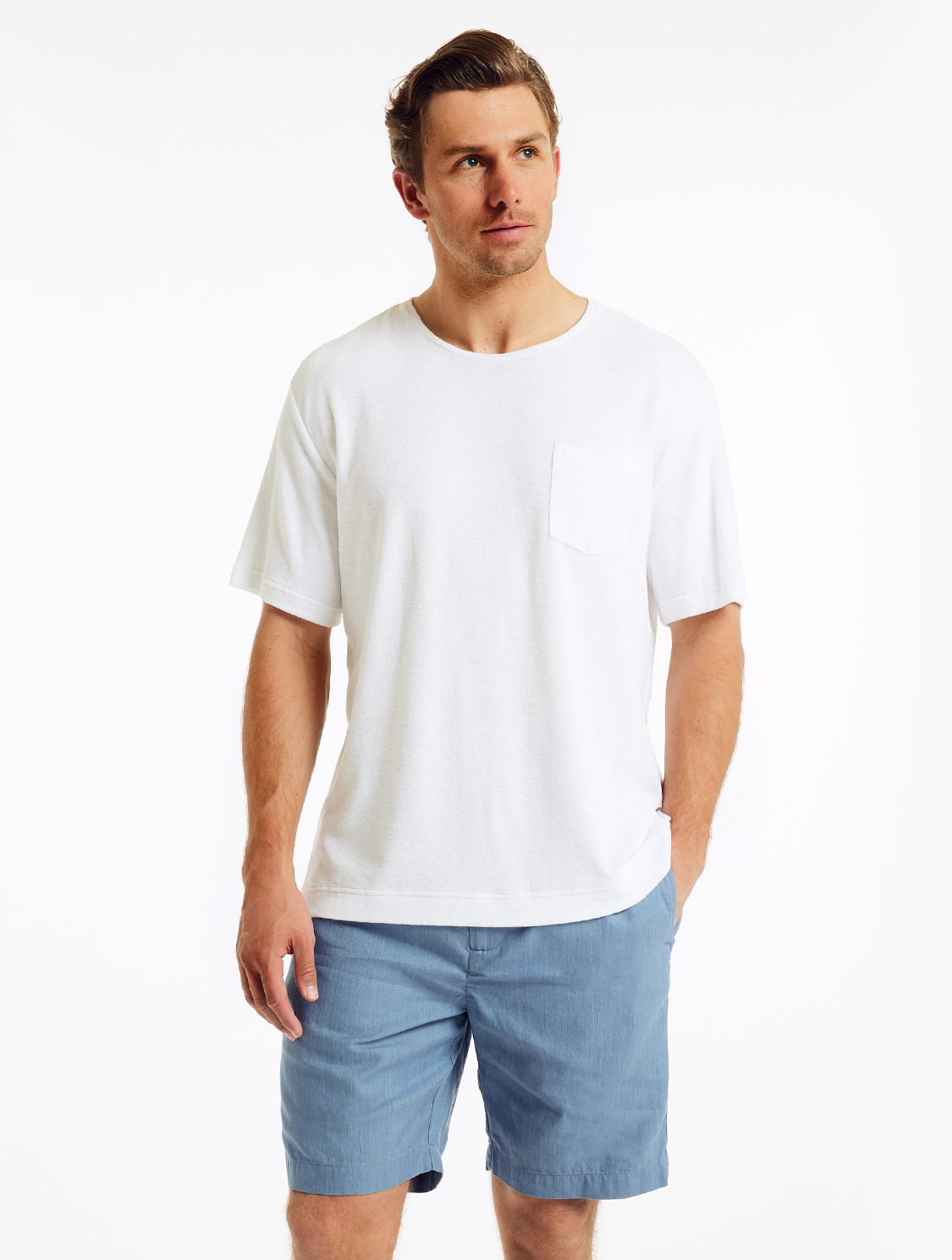 CARMO TERRY COTTON T-SHIRT