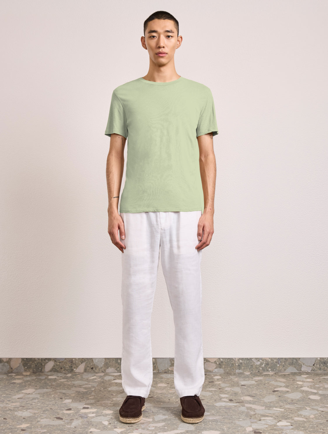 LUCIO LINEN-COTTON T-SHIRT