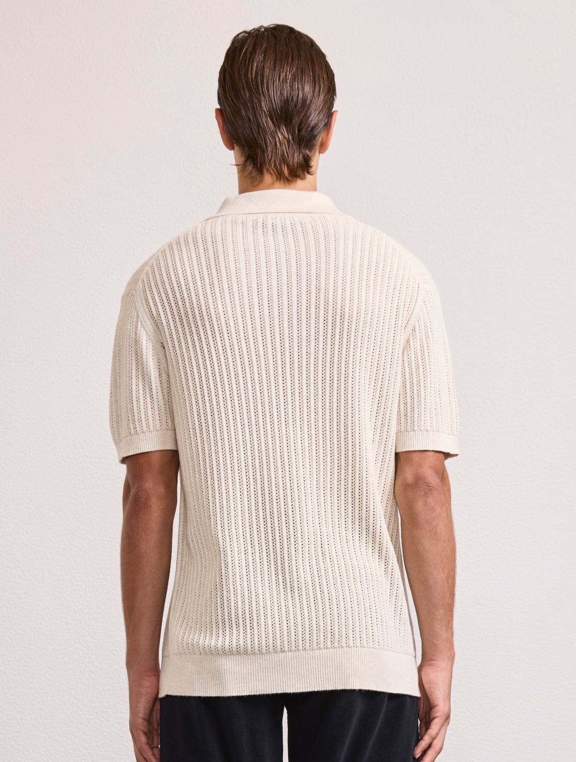 RINO CHAIN STITCH KNIT POLO