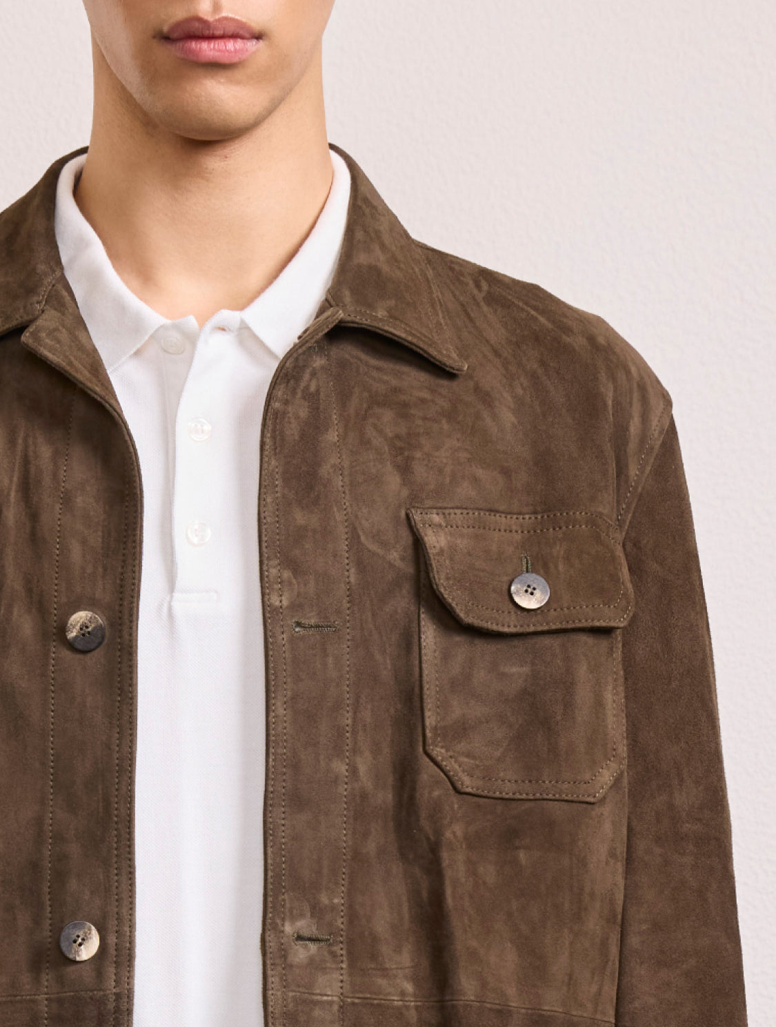 RAVI SUEDE OVERSHIRT