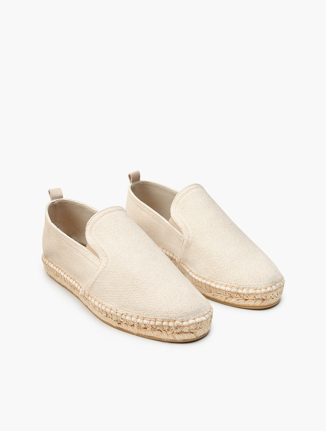 EMMANUEL LINEN ESPADRILLES