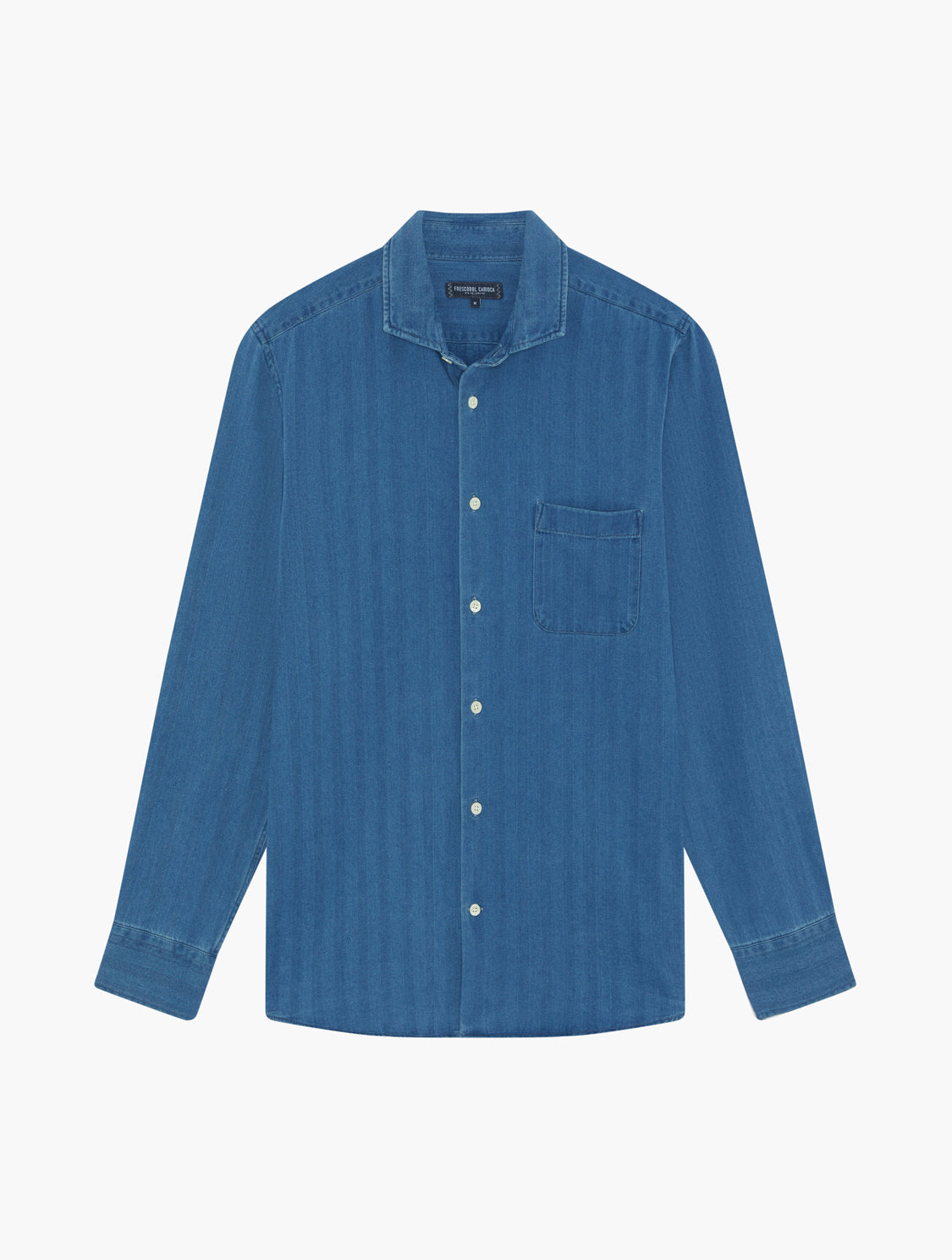 EMILIO HERRINGBONE DENIM SHIRT