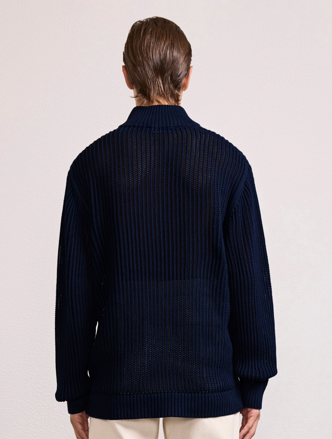 MAXIMO HALF-ZIP KNIT SWEATER