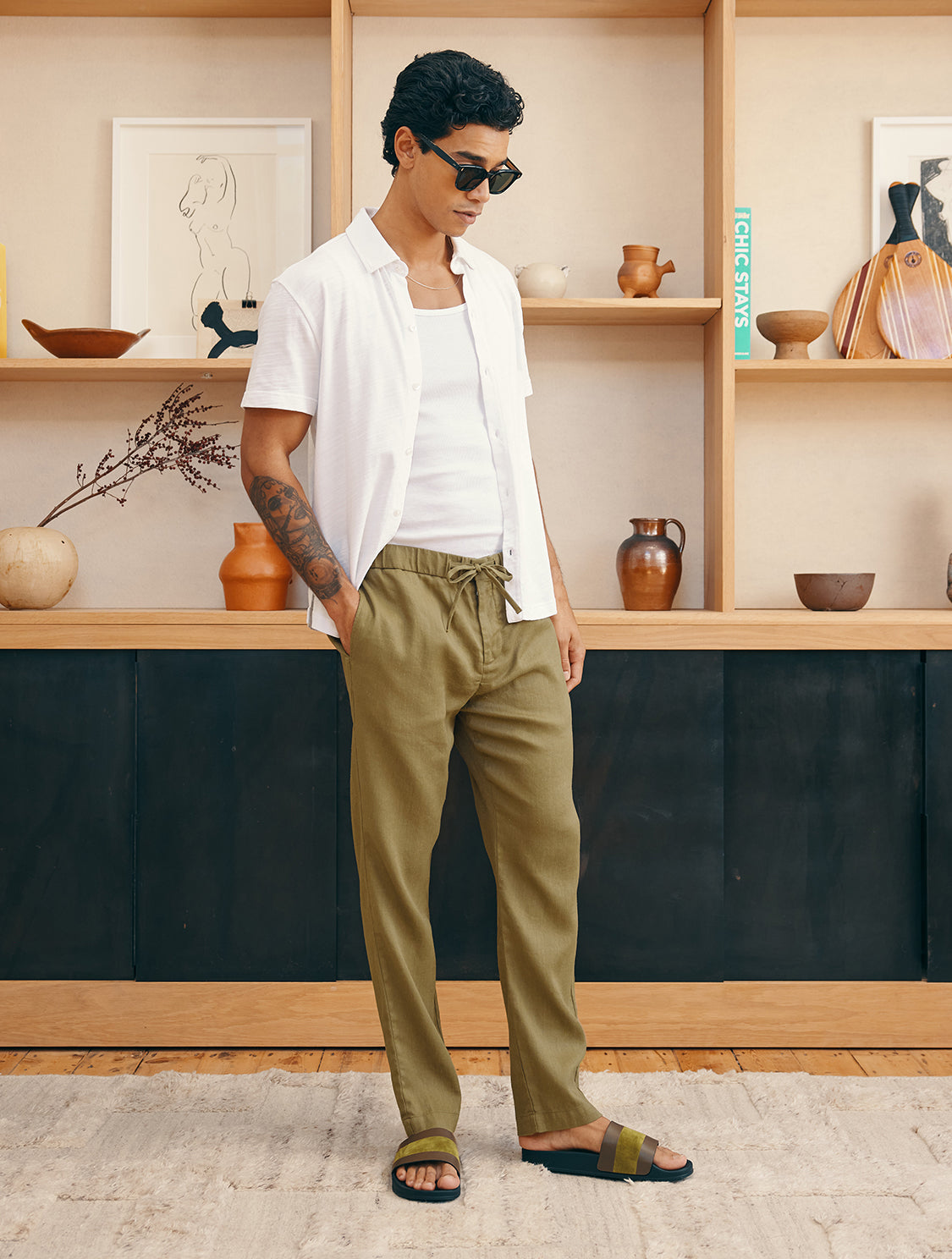 OSCAR LINEN TROUSERS