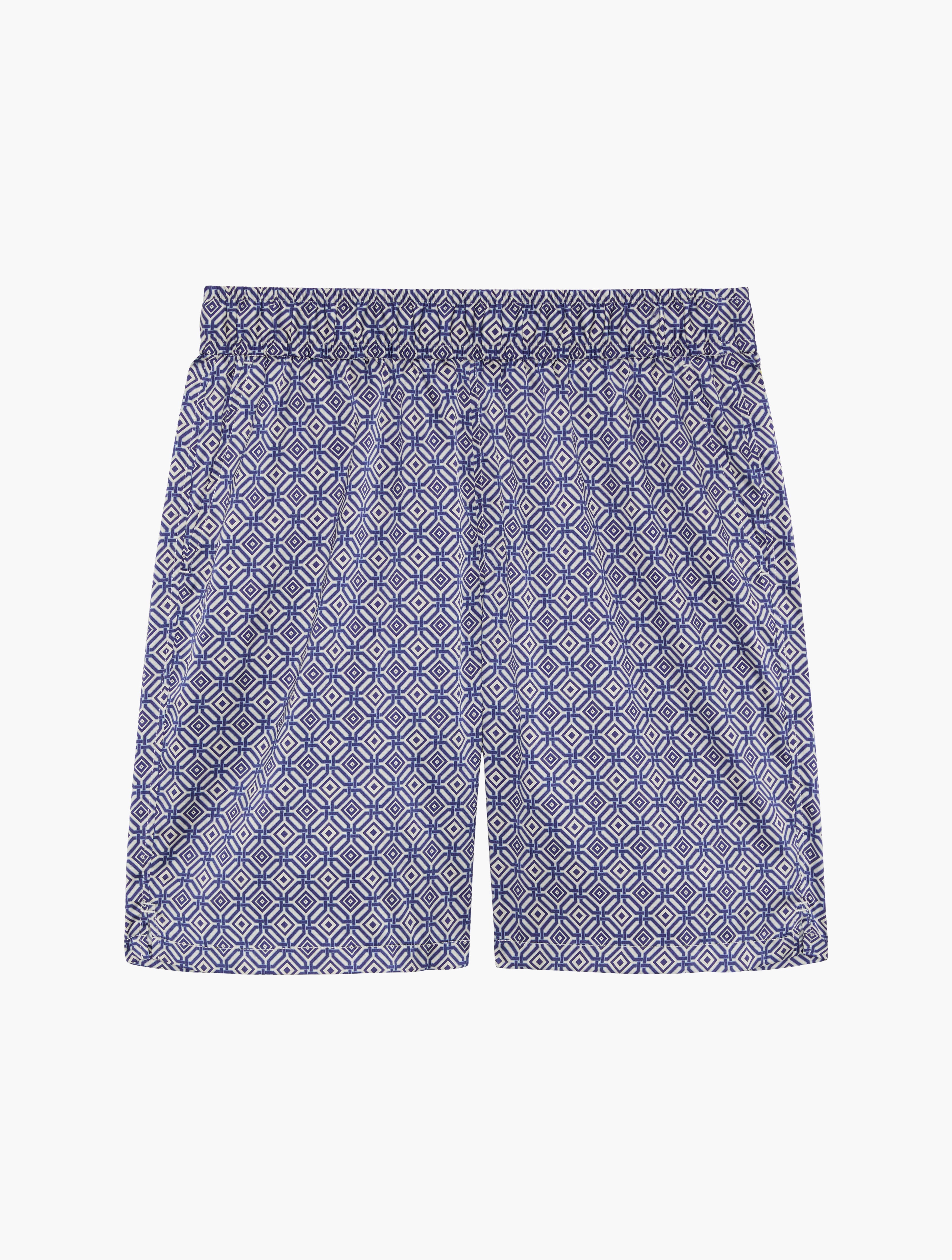 ANGRA TRELIÇA PALMA SILK SHORTS