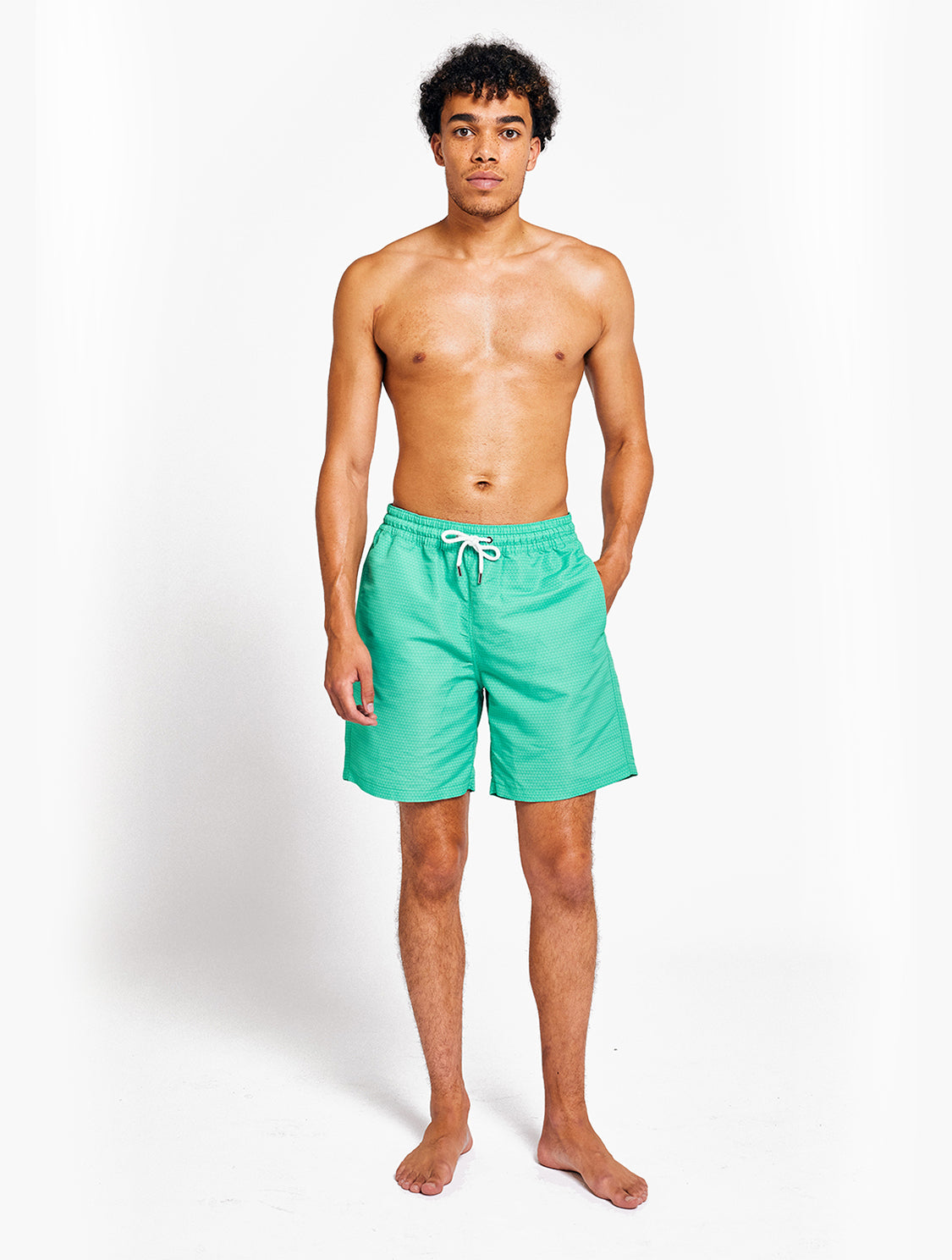 Louis Vuitton Monogram Nylon Swim Board Shorts, Green, M