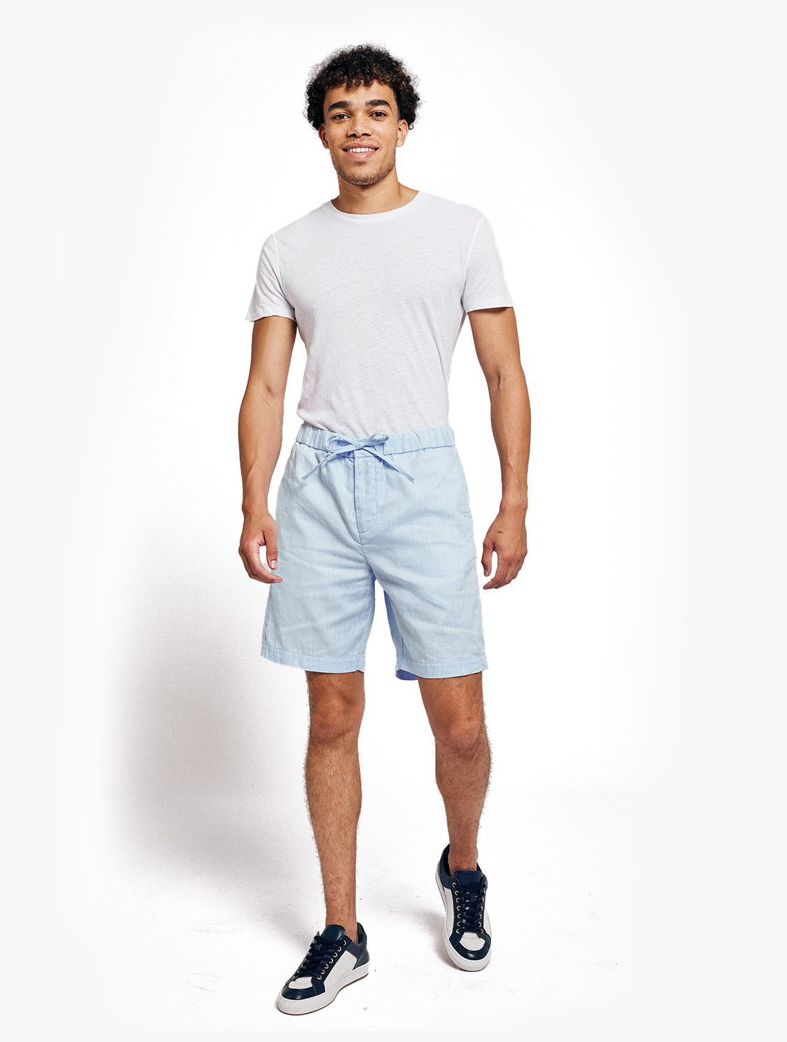 Mens pale hot sale blue shorts