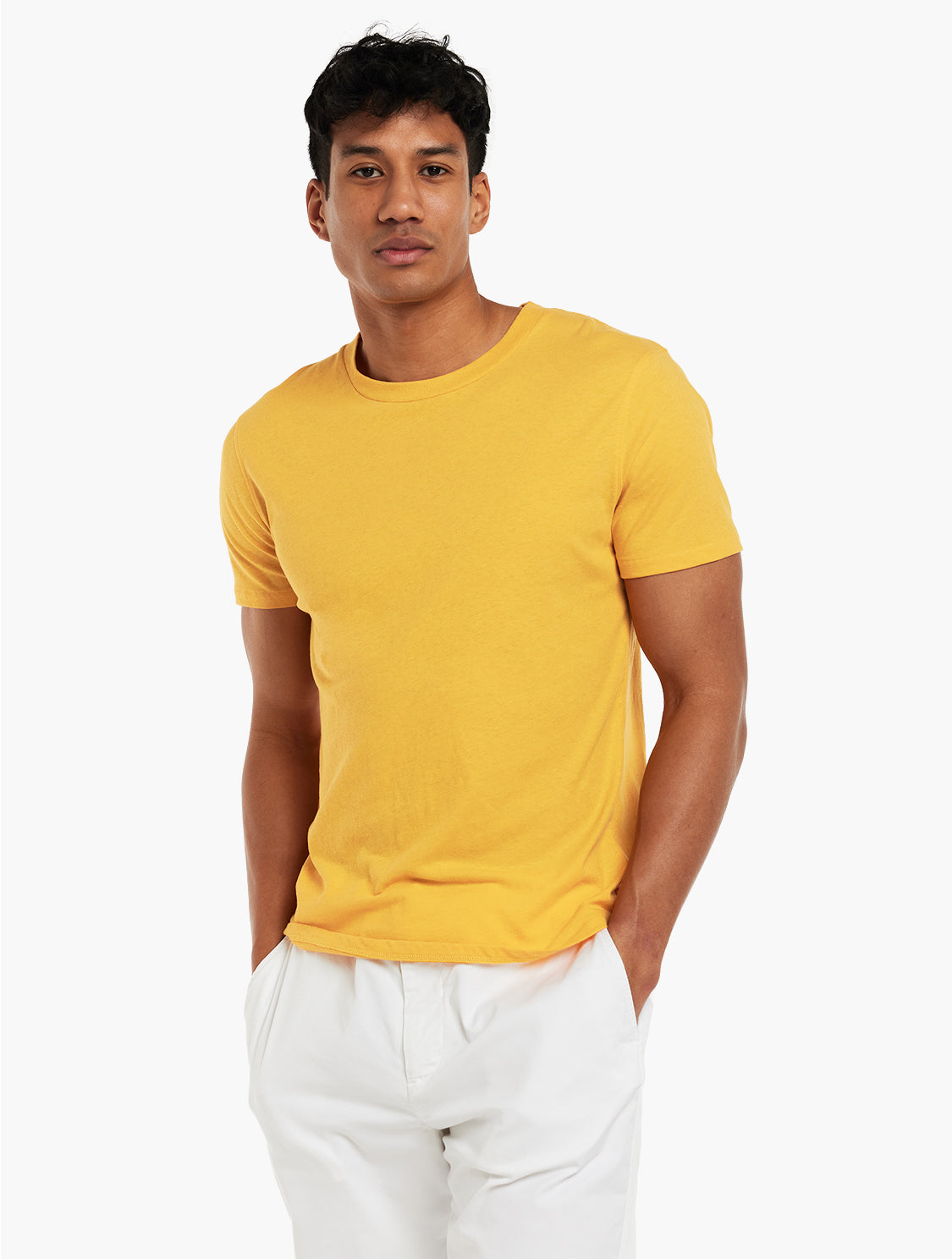 LUCIO LINEN-COTTON T-SHIRT